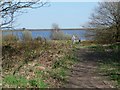 Walkers at Royd Moor reservoir