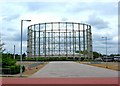 Gasometer near A6010 road, Manchester