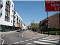 Looking down Eagle Wharf Road from Shepherdess Walk