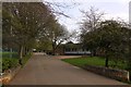 Path past the pavilion