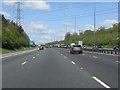 M40 Motorway crossed by power lines near Gerrards Cross