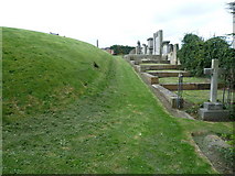 NT3472 : Somerset's Mound, Inveresk parish kirkyard by kim traynor