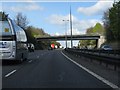 SU8391 : M40 motorway - Clay Lane bridge by Peter Whatley