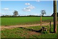 Stile on farmland, near Goostrey