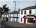 Bank and shops on the corner of Ballynahinch and Lisburn Streets