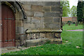 Cut Bench Mark, Darton All Saints Church