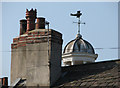 Chimney stack, cupola and biplane