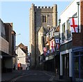 Flags on St Martins street