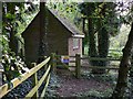 Building at pond outfall near Old Place in Pulborough