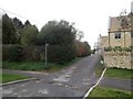 Footpath leaves the road