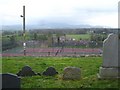 View across the tennis courts from the churchyard