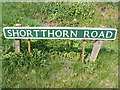 Short -Thorn Road sign