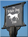 TQ7924 : The White Dog Inn sign by Oast House Archive