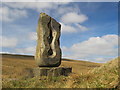 NY7535 : Sculpture at the source of the River South Tyne by Mike Quinn