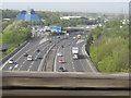 M60 motorway from Stockport railway viaduct