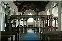 SX8050 : Blackawton: St Michael's church, rood screen by Martin Bodman