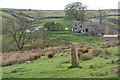 Solitary gatepost near Bay Croft Hill