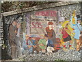 Mural, A467 bridge, Crosskeys