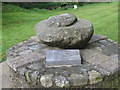 H6409 : Pre-Christian Carved Rock in the grounds of St Patrick's Church by Eric Jones
