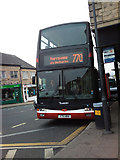 SE4048 : 770 to Harrogate at the Market Place bus stop in Wetherby by Leslie