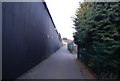 Footpath behind East stand, Barnet Football Club