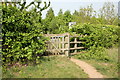 Slade End to Wallingford footpath crosses the A4120 Bosley Way