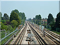 Railway east of Upney station