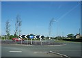 A6 roundabout giving access to new marina at Brock