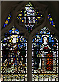 SU9347 : St John the Baptist, Puttenham - Stained glass window by John Salmon