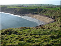 SS0497 : Swanlake Bay from East Moor Cliff by Ian Paterson