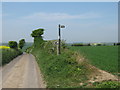 Bridleway junction on Pond Lane