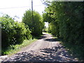 Footpath to Woodbridge Road & entrance to The Hermitage