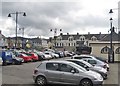 Cars parked on The Square at Warrenpoint