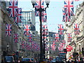 TQ2980 : Regent Street Flag Day by Colin Smith