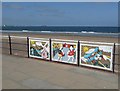 Artwork panels on the promenade railings, Redcar  (1)