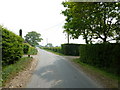 Road and path junction in Stroudwood Road