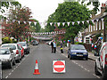 TQ4077 : Couthurst Road street party - preparation by Stephen Craven