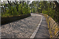 The causeway to Turton level crossing