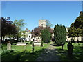 St Giles Church  in the April sunshine