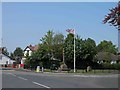 The war memorial Hale Village centre