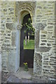 Saxon arch and door, Somerford Keynes church