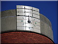 Art Deco clock on the Caffyns Building, East Grinstead (West Sussex)