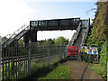 Footbridge closed