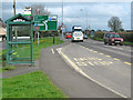 Bus stop on the A39 at Walton