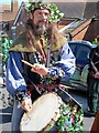 Drummer at Jack in the Green procession, Collier Road 