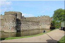 SH6076 : Beaumaris Castle and Moat, Anglesey by Christine Matthews
