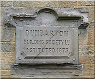 NS4075 : Dumbarton Building Society plaque by Thomas Nugent
