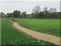 SE5403 : Footpath  over  field  to  A1(M) by Martin Dawes