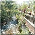 Afon Lwyd flows alongside Afon Lwyd Close, Pontypool