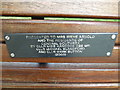 Plaque on an unappealing seat